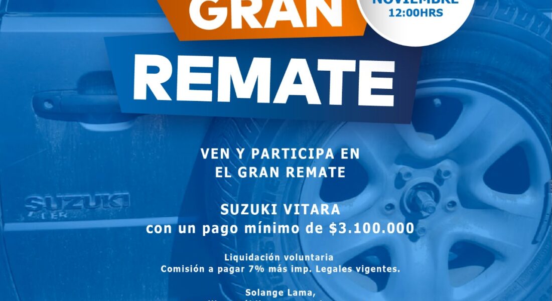 Gran remate Suzuki Vitara