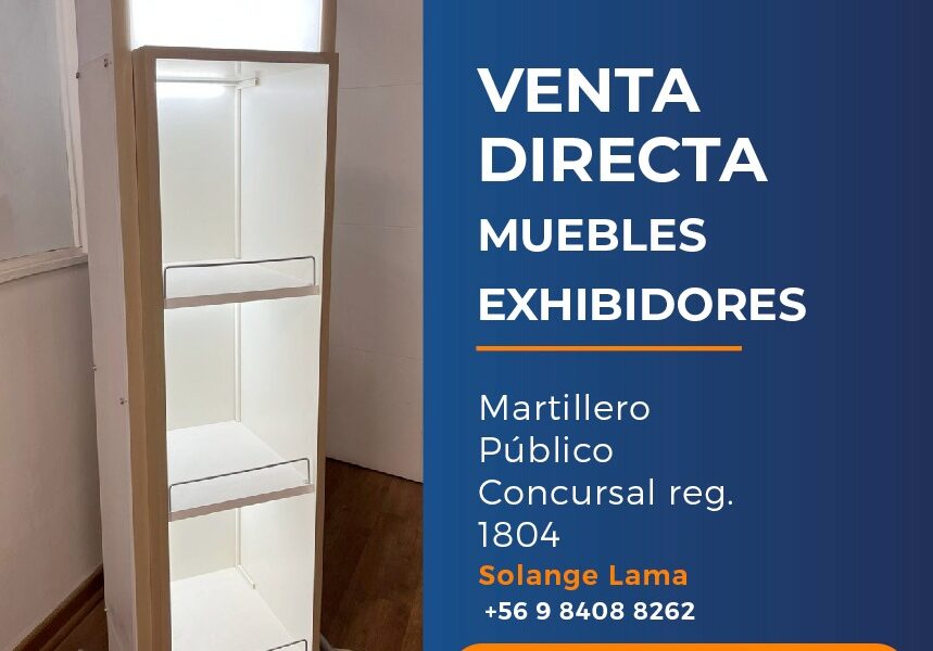 Venta directa muebles exhibidores