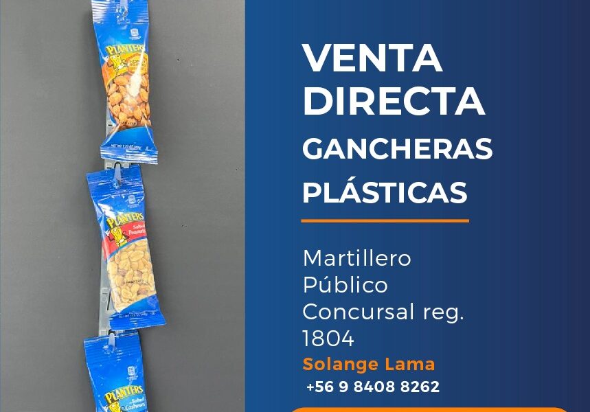 Venta directa de gancheras plásticas