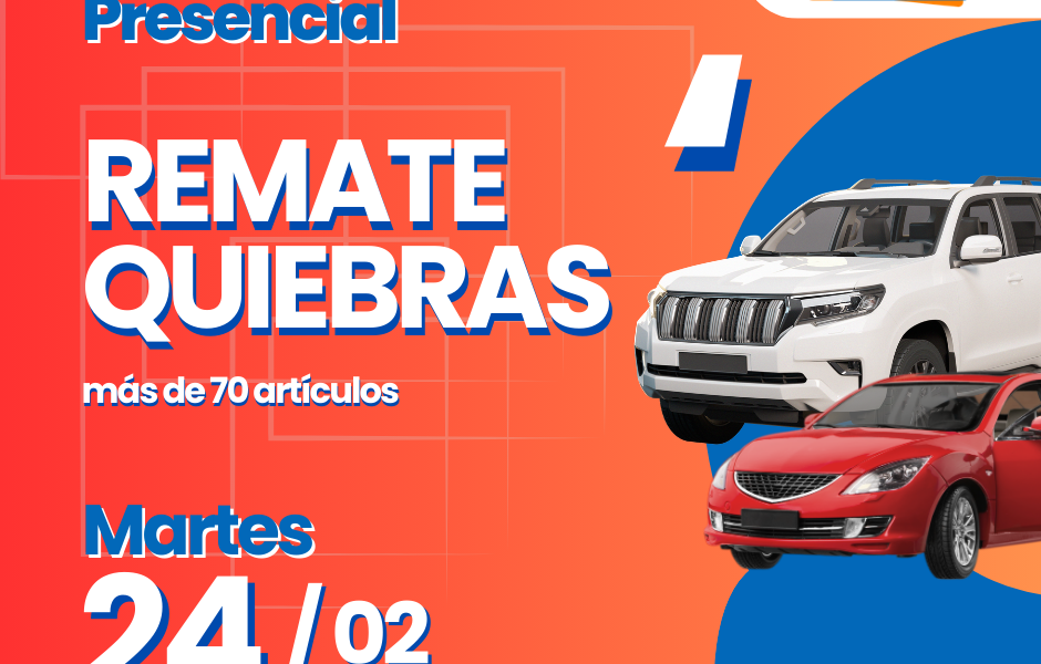 🚗 REMATE DE VEHÍCULOS – MARTES 24 DE FEBRERO
