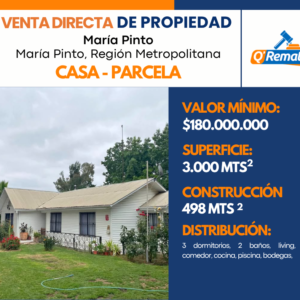 GRAN PROPIEDAD EN MARÍA PINTO