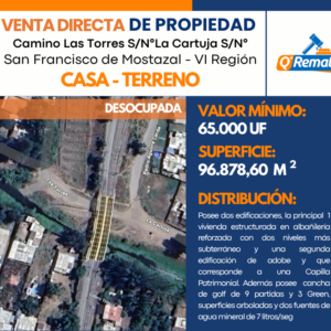 Casa Terreno San Francisco Mostazal